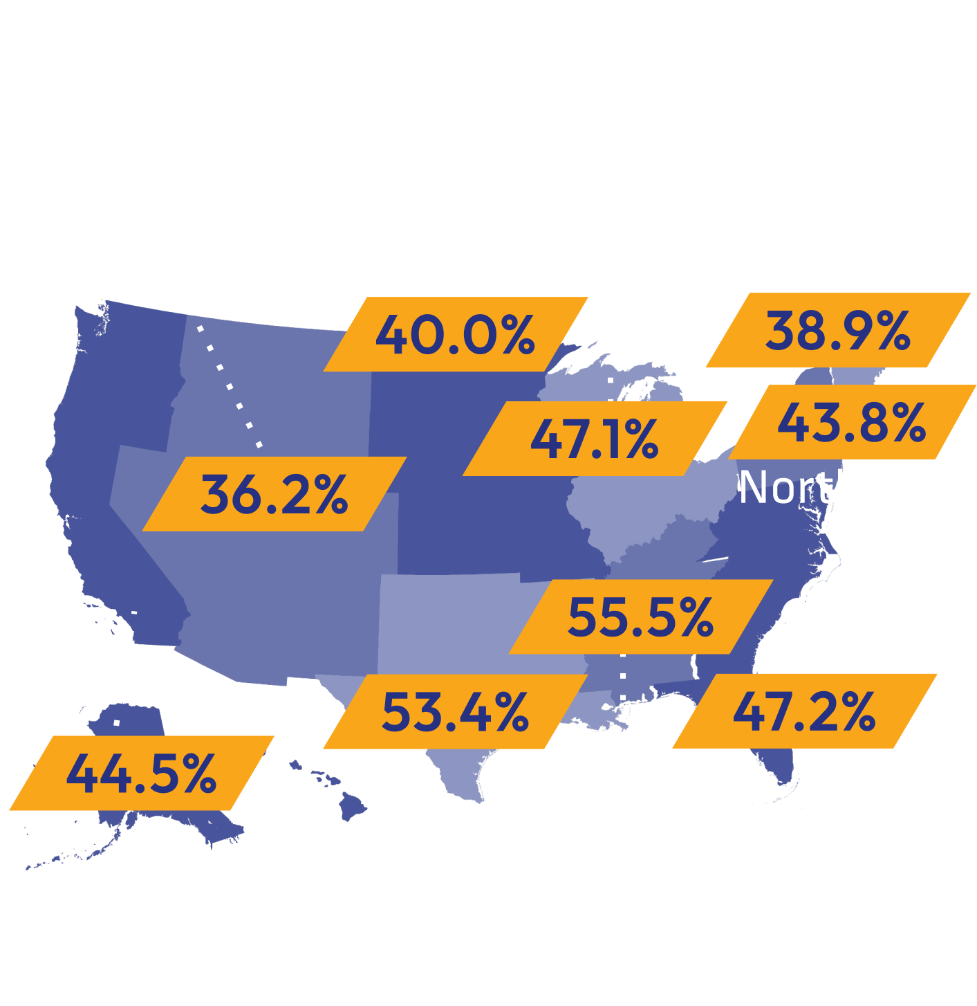 Map showing prevalence by region